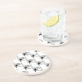 Het oog van het paardenpatroon zandsteen onderzetter (Zijkant)