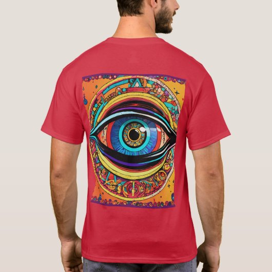 Het oog van het schepsel dat niet knippert t-shirt (Achterkant)