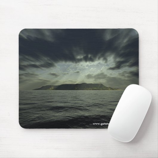 Het oog van het Storm - Mousepad Muismat (Met muis)