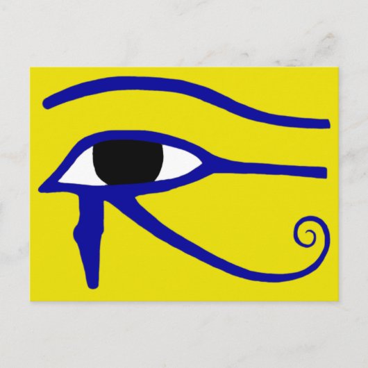 Het oog van Horus Briefkaart (Voorkant)