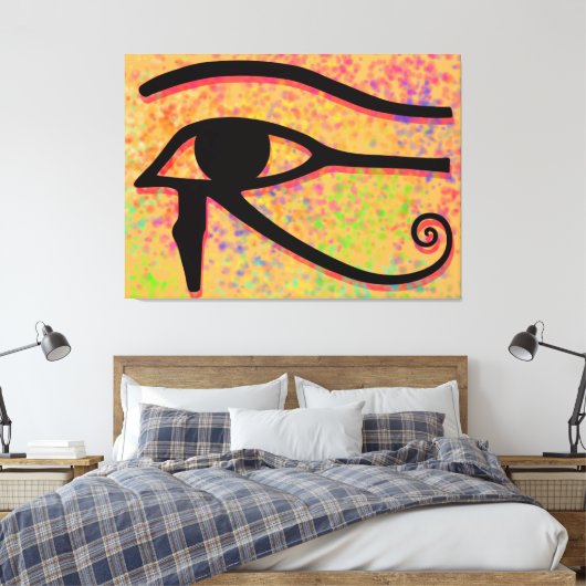 Het oog van Horus Canvas Afdruk (Insitu (Slaapkamer))