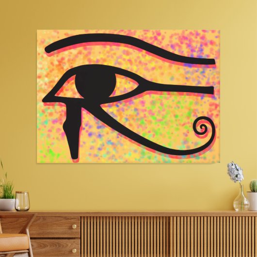 Het oog van Horus Canvas Afdruk (Insitu (Woonkamer))