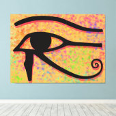 Het oog van Horus Canvas Afdruk (Insitu (Houten vloer))
