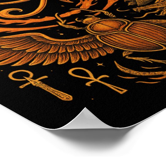 🔥 Het oog van Horus – Fire Awakens | Egyptisch Po Poster (Hoek)