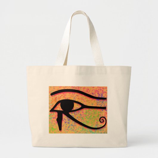 Het oog van Horus Grote Tote Bag (Voorkant)
