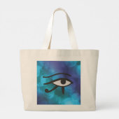Het oog van Horus. Grote Tote Bag (Achterkant)