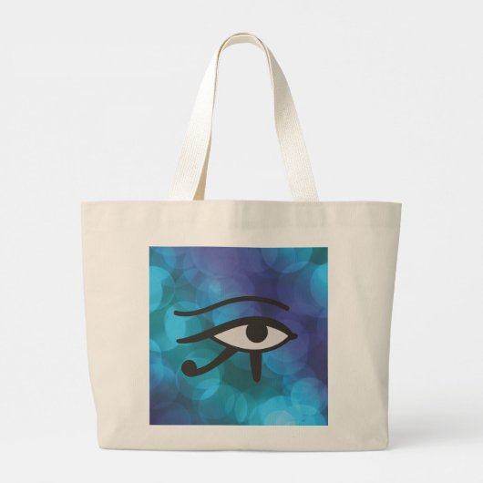Het oog van Horus. Grote Tote Bag (Achterkant)