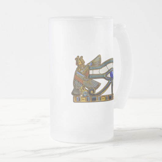 Het oog van Horus Matglas Bierpul (Voorkant rechts)