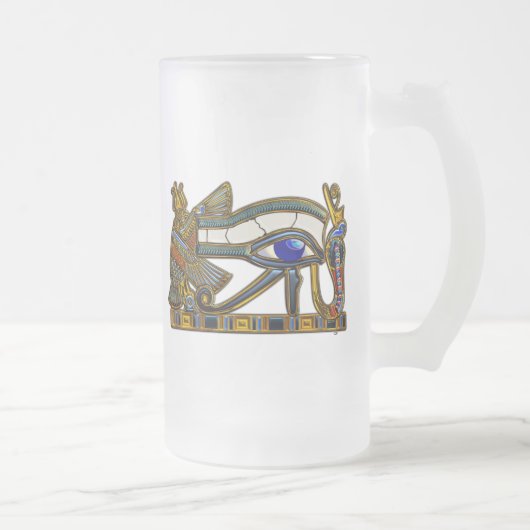 Het oog van Horus Matglas Bierpul (Rechts)