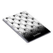 Het Oog van Horus Patroon Custom Name Notitieboek (Rechterzijde)