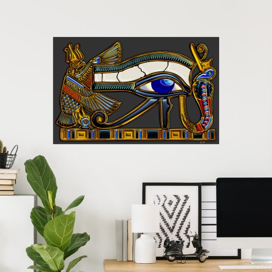 Het oog van Horus Poster (Thuiskantoor)