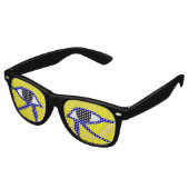 Het oog van Horus Retro Zonnebril (Gekanteld)