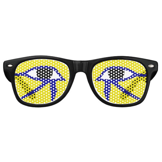 Het oog van Horus Retro Zonnebril (Voorkant)