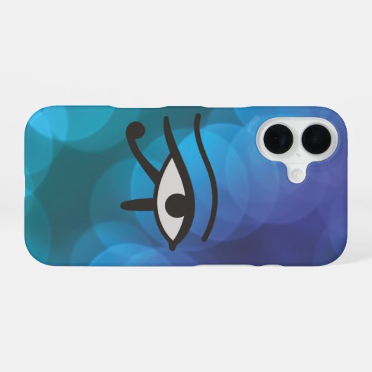 Het oog van Huros. iPhone 16 Hoesje (Achterkant horizontaal)