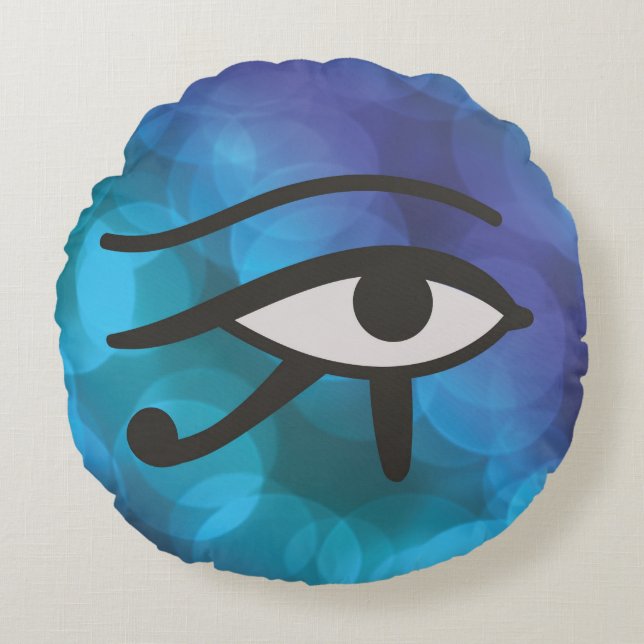 Het oog van Huros Rond Kussen (Voorkant)