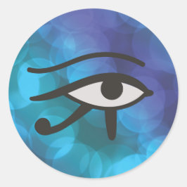 Het oog van Huros. Ronde Sticker