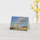 Het oog van Londen - lege NoteCard Kaart (Gele Bloem)