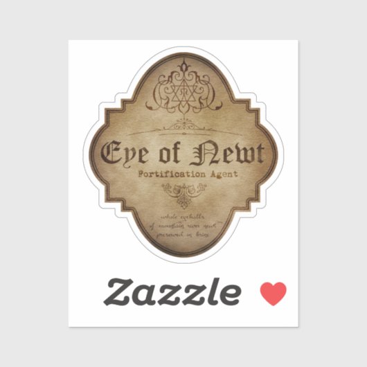 Het oog van Newt Apothecary DC Sticker (Vel)