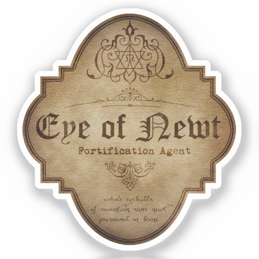 Het oog van Newt Apothecary DC Sticker (Voorkant)