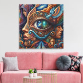 Het Oog van Oneindige Mogelijkheid Canvas Afdruk (Insitu (Woonkamer))