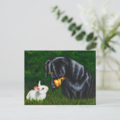 Het Oog van Pasen aan Oog - de Hond van de Tekkel Feestdagenkaart (Staand voorkant)