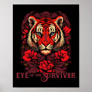 Het oog van sikkelceloverlevende sterke sikkelcel poster