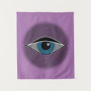 Het oog wandtapijt wandkleed