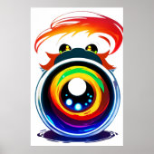 Het oog ziet u | AI Art Poster (Voorkant)