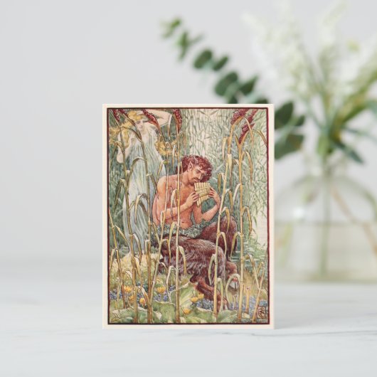 Het oogstbeeld van God Pan Briefkaart (Staand voorkant)