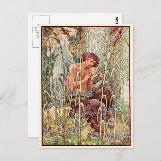 Het oogstbeeld van God Pan Briefkaart (Voorkant / Achterkant)