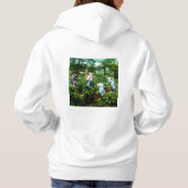 Het oogsten van groene thee laat oude Japanse boer Hoodie (Achterkant)