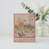 Het oogsten van snippers uit "Tacuinum Sanitatis" Briefkaart (Staand voorkant)