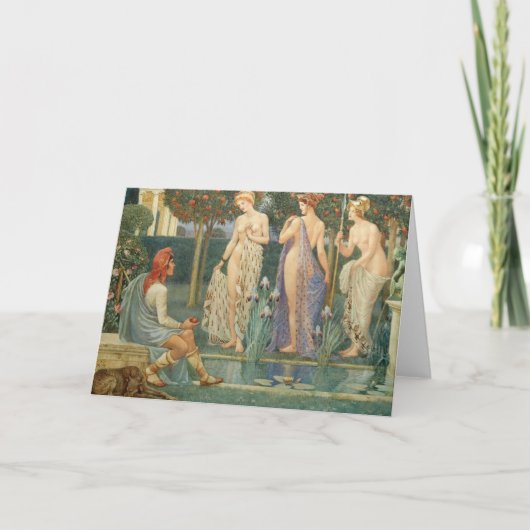 Het oordeel van Parijs | Walter Crane Kaart (Voorkant)