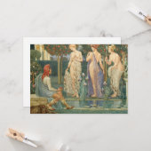 Het oordeel van Parijs | Walter Crane Kaart (Voorkant / Achterkant in situ)