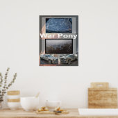 Het oorlogse Pony Grote Poster (Keuken)