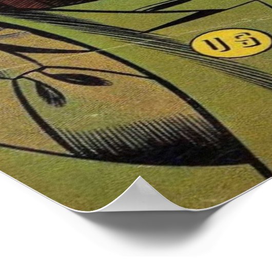 Het oorlogsroemeense stripboek poster (Hoek)