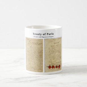 Het OORSPRONKELIJK Verdrag van Parijs 1783 Koffiemok