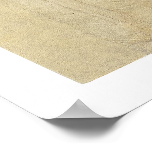 Het OORSPRONKELIJK Verdrag van Parijs 1783 Poster (Hoek)