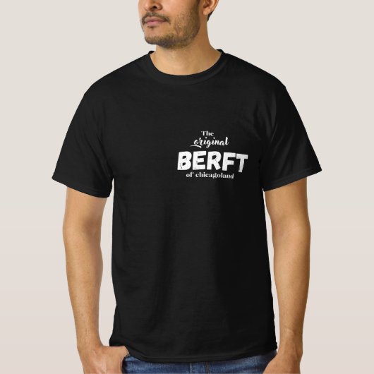 Het oorspronkelijke Berf beer van Chicago T-shirt (Voorkant)