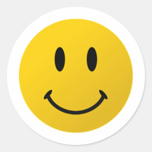 Het oorspronkelijke gezicht ronde sticker