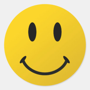 Het oorspronkelijke gezicht ronde sticker