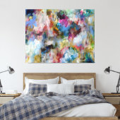 Het Oorspronkelijke het Schilderen Abstracte Quad Canvas Afdruk (Insitu (Slaapkamer))