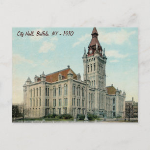 Het oorspronkelijke stadhuis in Buffalo Briefkaart
