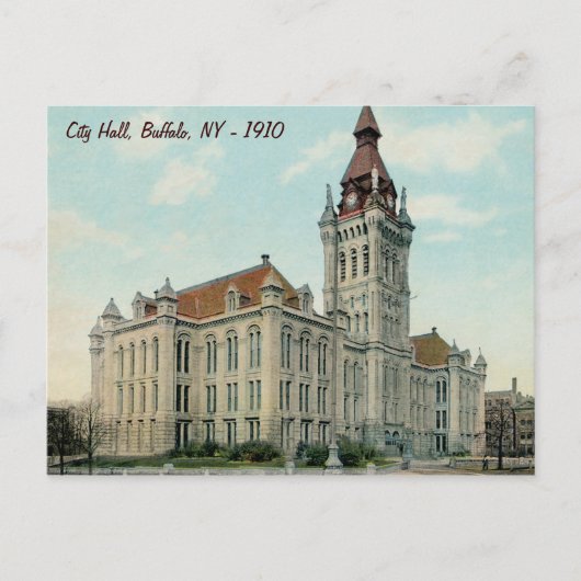 Het oorspronkelijke stadhuis in Buffalo Briefkaart (Voorkant)