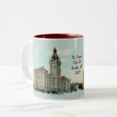 Het oorspronkelijke stadhuis in de Mok van Buffalo (Voorkant links)