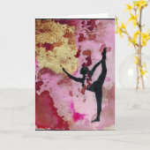 Het oorspronkelijke Wenskaart van het Meisje van Kaart (Gele Bloem)