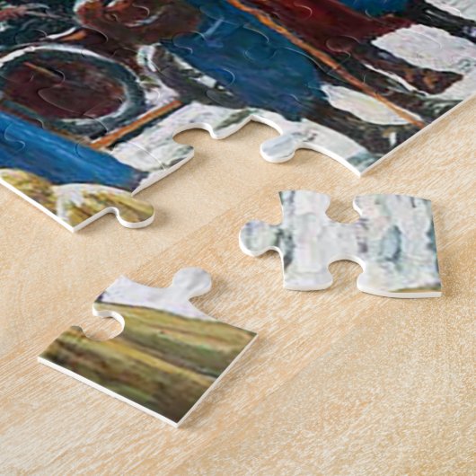 Het Oost Spoorwegstation beroemde visuele kunsten Legpuzzel (Zijkant)