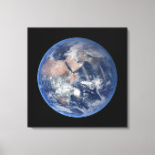 Het oostelijk halfrond op planeet Aarde. Canvas Afdruk (Voorkant)