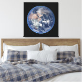 Het oostelijk halfrond op planeet Aarde. Canvas Afdruk (Insitu (Slaapkamer))