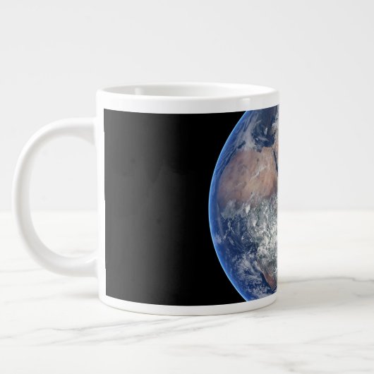 Het oostelijk halfrond op planeet Aarde. Grote Koffiekop (Links)